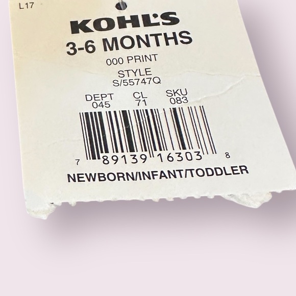 NWT Vintage Sonoma Cozy Cream Baby Footies Pastel Animal Print Size 3-6 Months - Picture 8 of 10